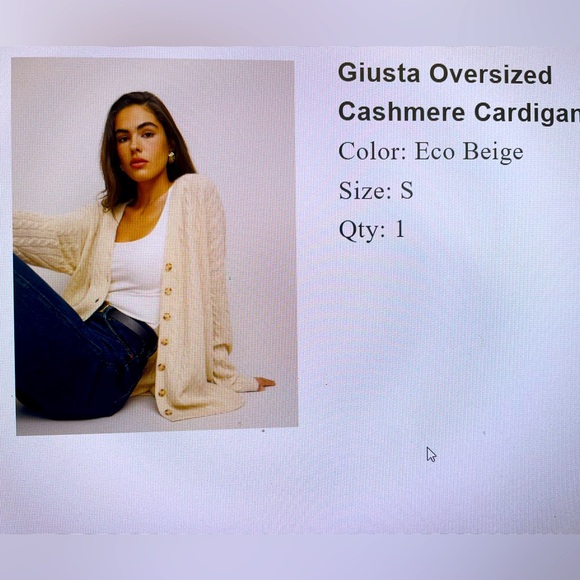 Reformation soft, cashmere, oversized cardigan NWT - Picture 3 of 5
